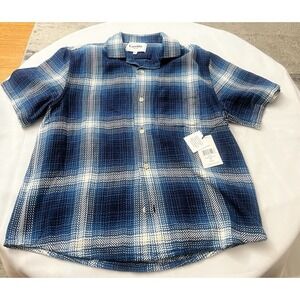 NEW Corridor  Striped square shirt M Cotton Summer Button Up  100% cotton